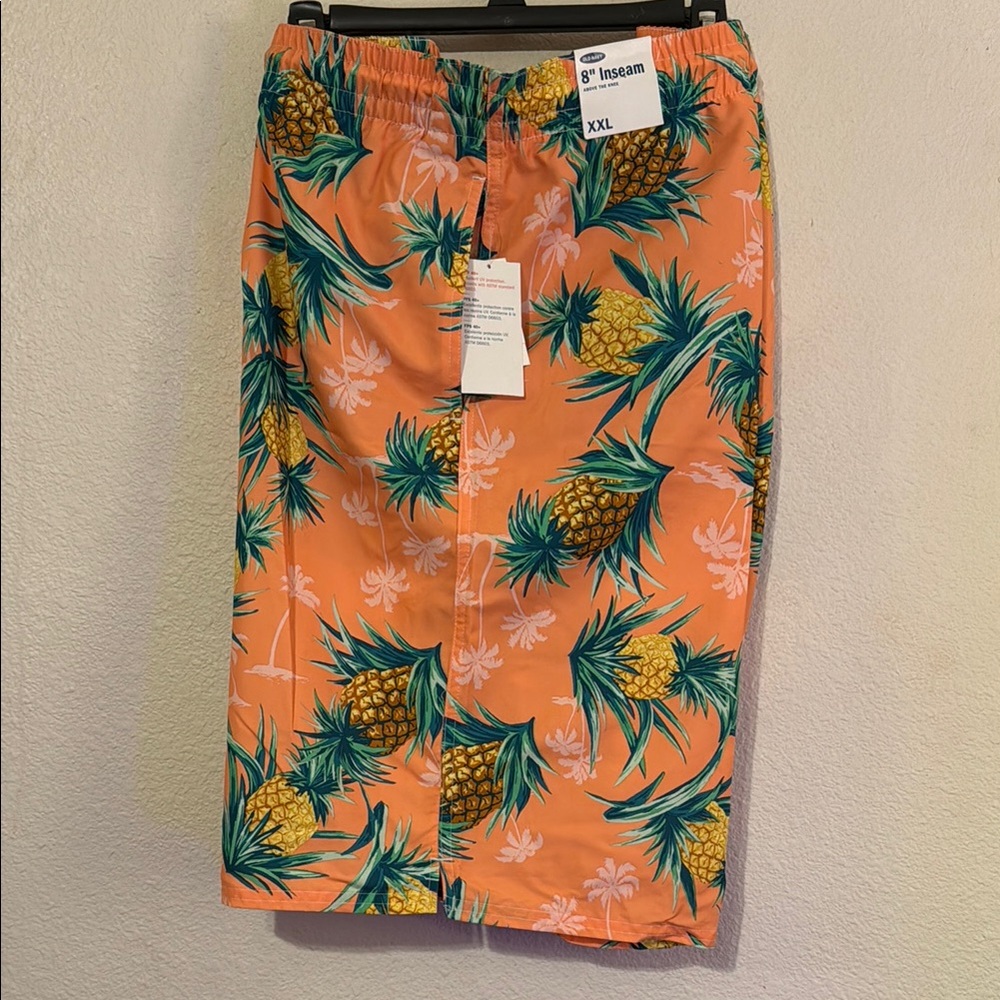 Men’s Old Navy Pineapple Print Swim Trunks XXL